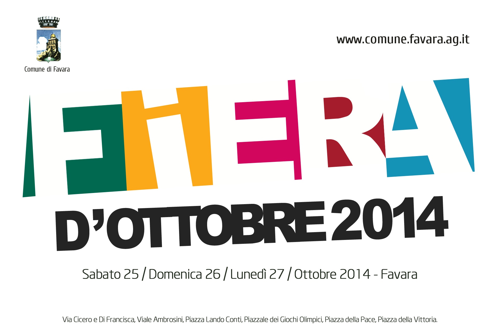 Fiera d'Ottobre 25/26/27 Ottobre 2014