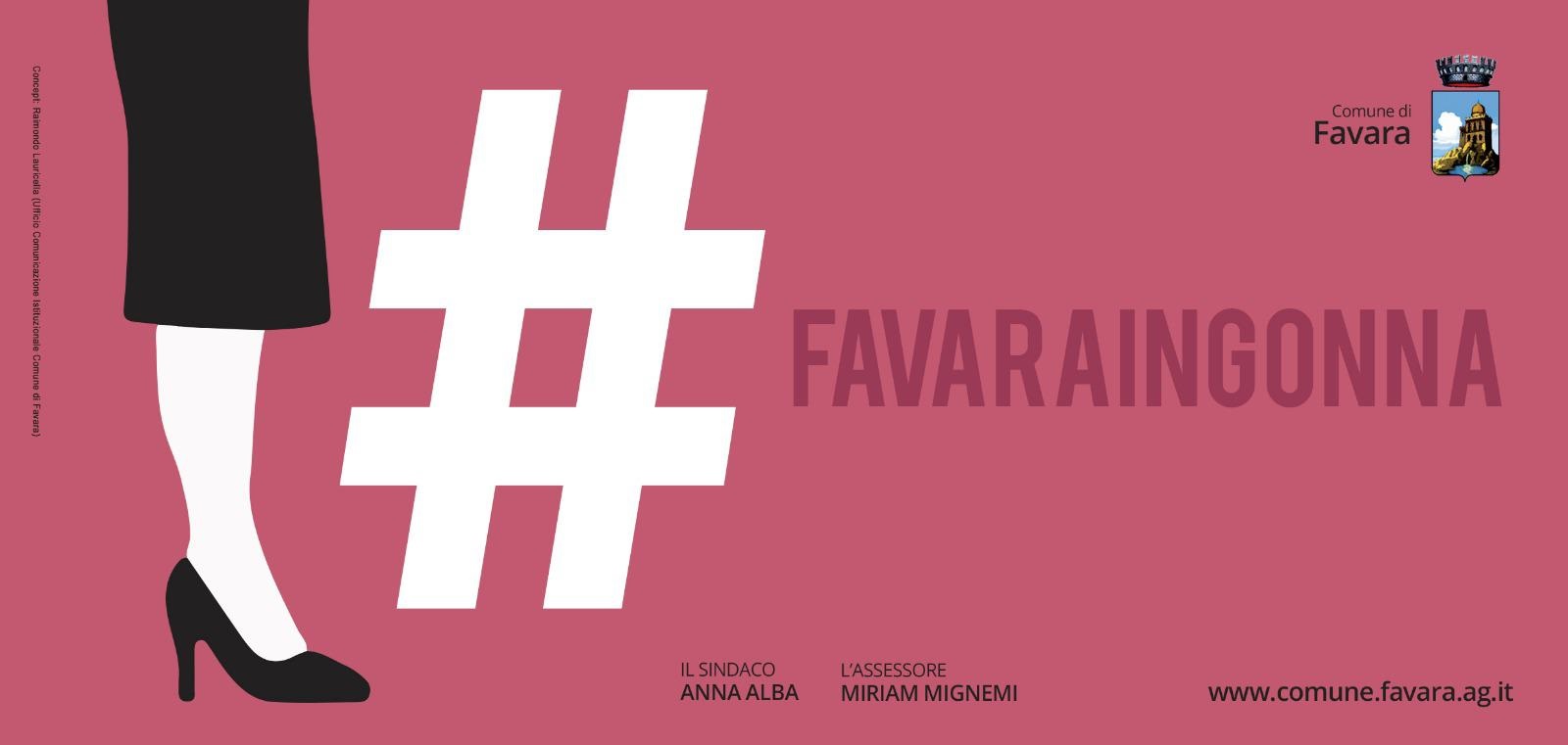 #FAVARAINGONNA - Assessorato alle Pari Opportunità